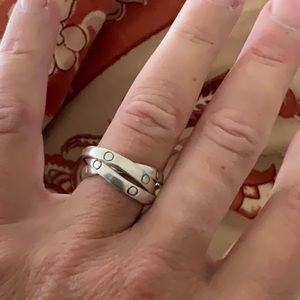 925 3 Ring Silver band. Please see photos for details. Size 7.